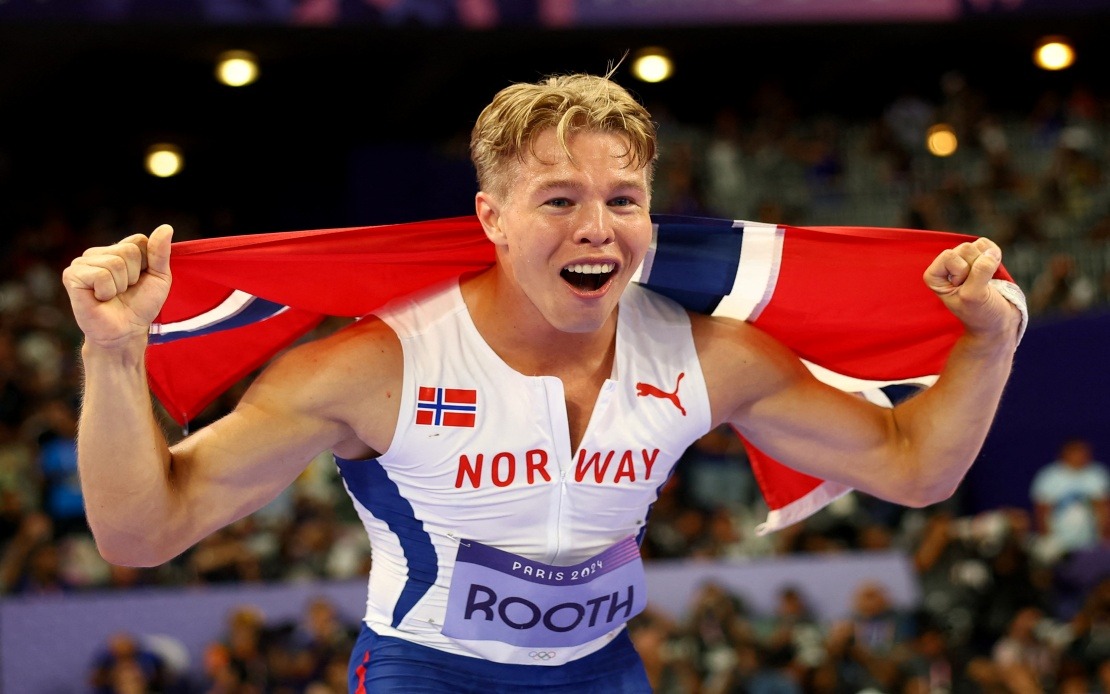 Norway earns its first medal at the Paris Games as Markus Rooth wins gold in the men’s decathlon.